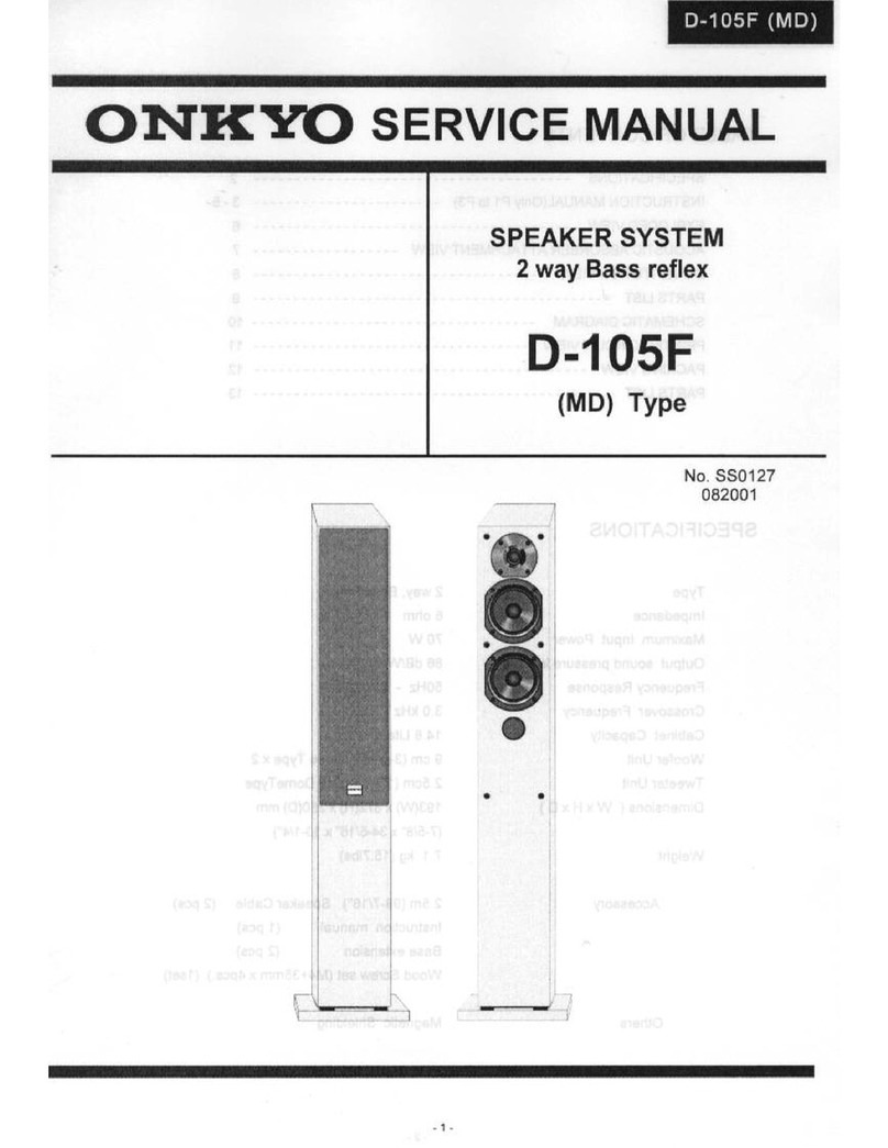 Onkyo D-105F User manual