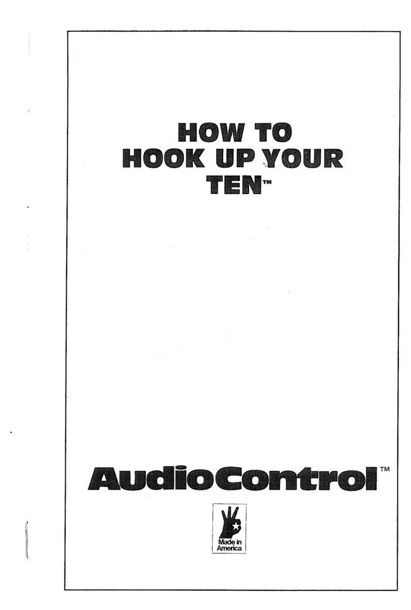 Audio Control Ten User manual