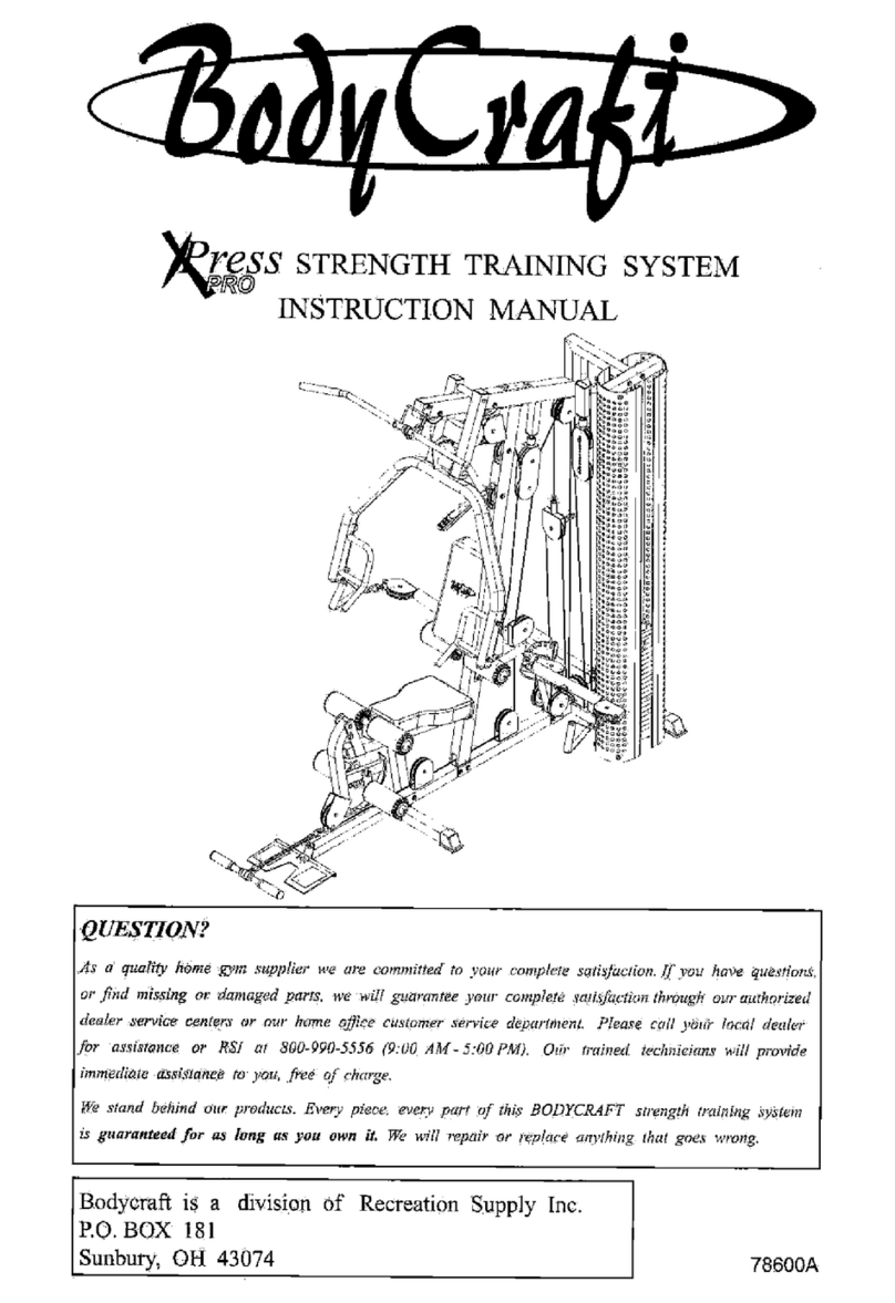 Body Craft Xpress Pro instruction manual