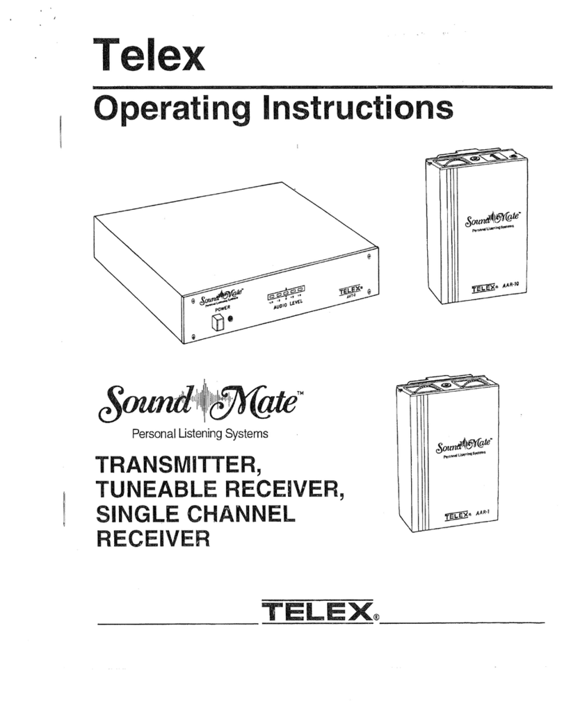 Telex Sound Mate AT-2 operating instructions