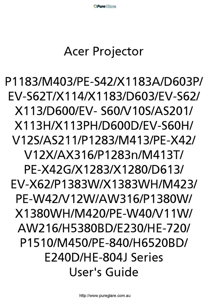 Acer P1183 User manual