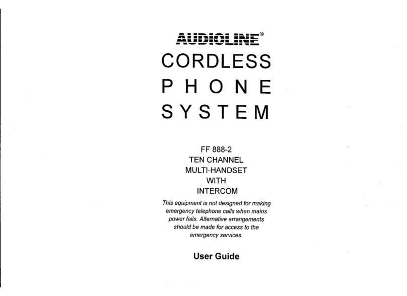 AUDIOLINE FF 888-2 User manual AUDIOLINE FF 888-2 User manual