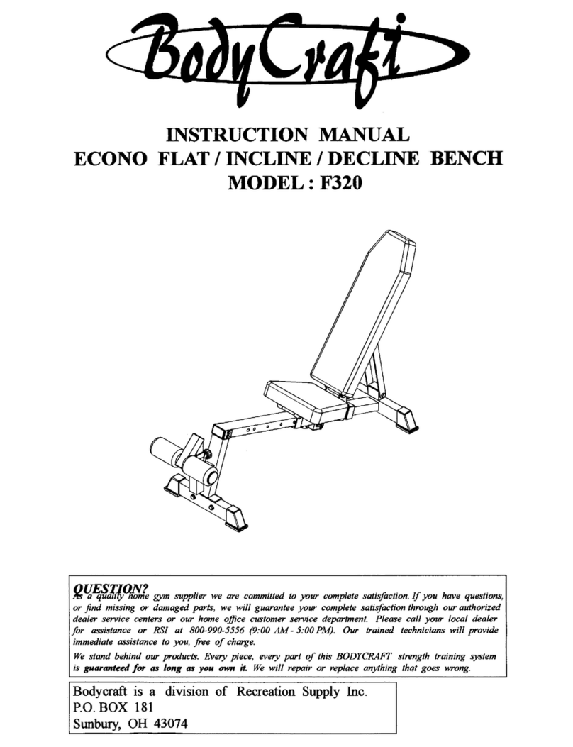Body Craft F320 instruction manual