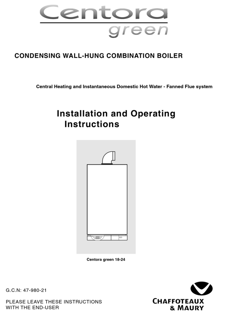 Chaffoteaux & Maury Centora green 18 Installation and operating instructions