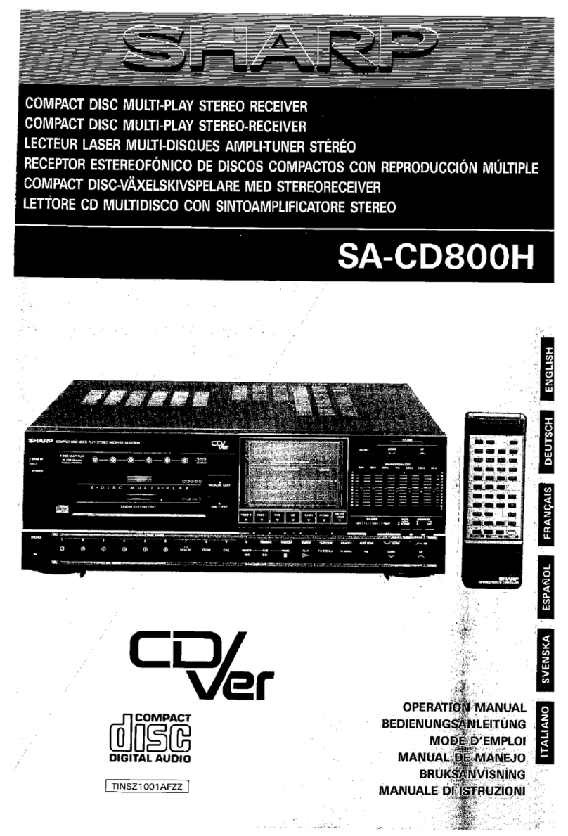 Sharp SA-CD800H User manual Sharp SA-CD800H User manual