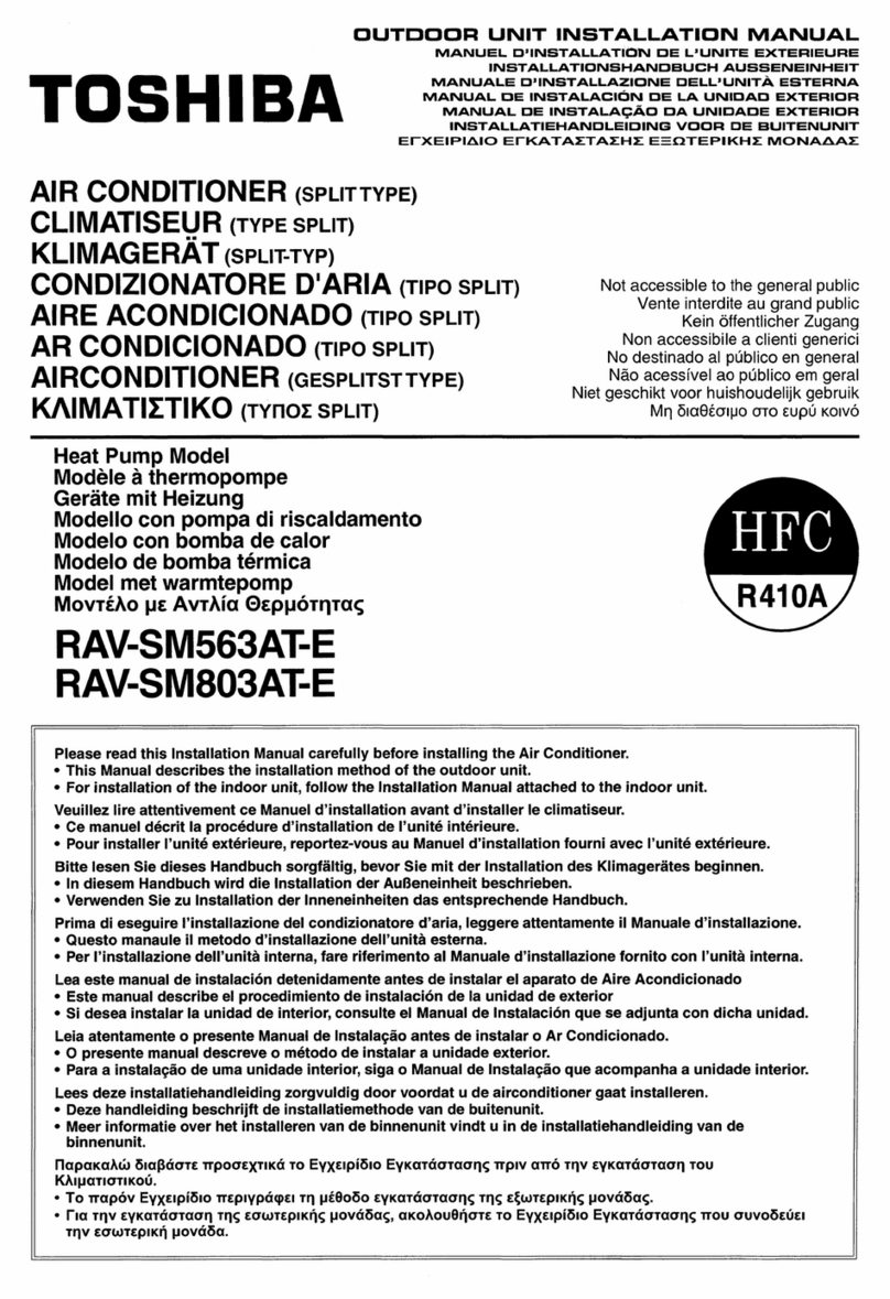 Toshiba RAV-SM563AT-E User manual