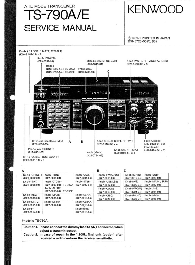 Kenwood TS-790E User manual