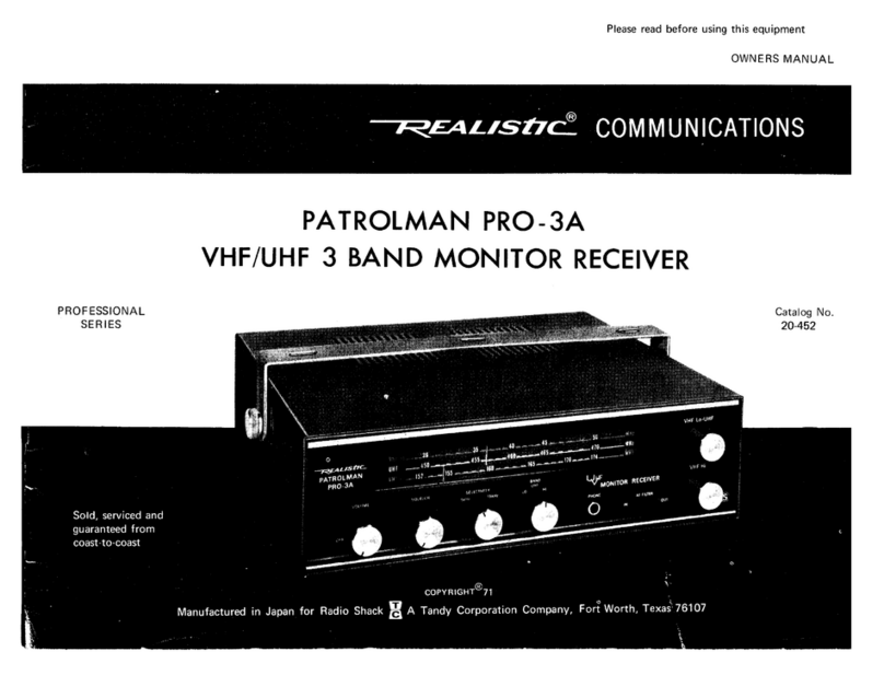Realistic Patrolman Pro-3A owner's manual