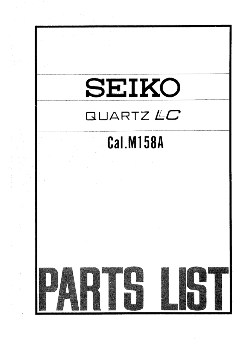 Seiko M158A Quick start guide