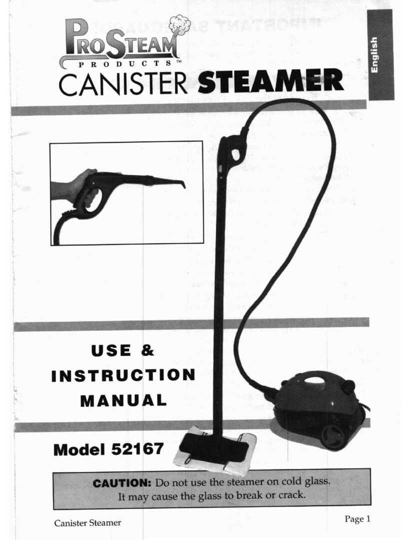 ProSteam 52167 Use & instruction manual