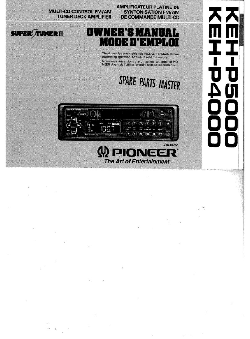 Pioneer KEH-P5000 User manual