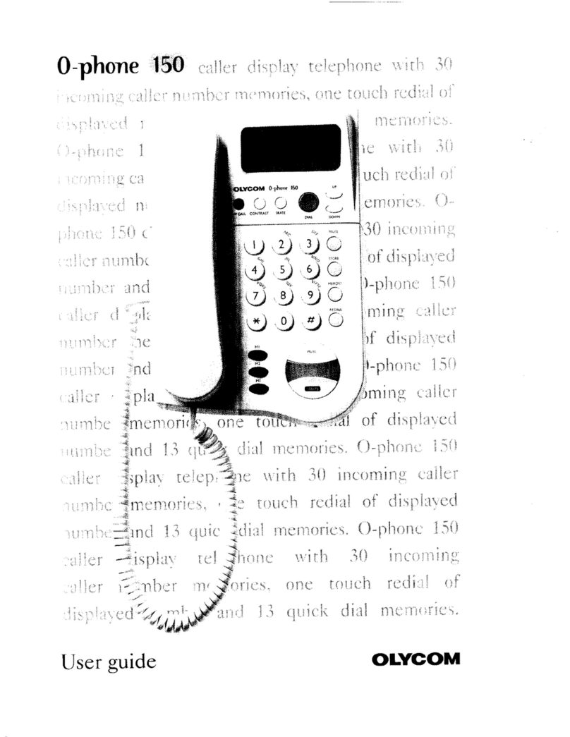 Olycom O-phone 150 user guide