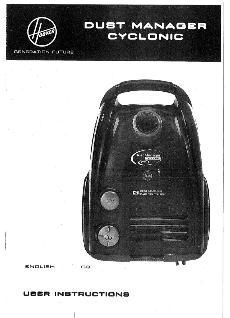 Hoover TC5213 Dust Manager Cyclonic User instructions