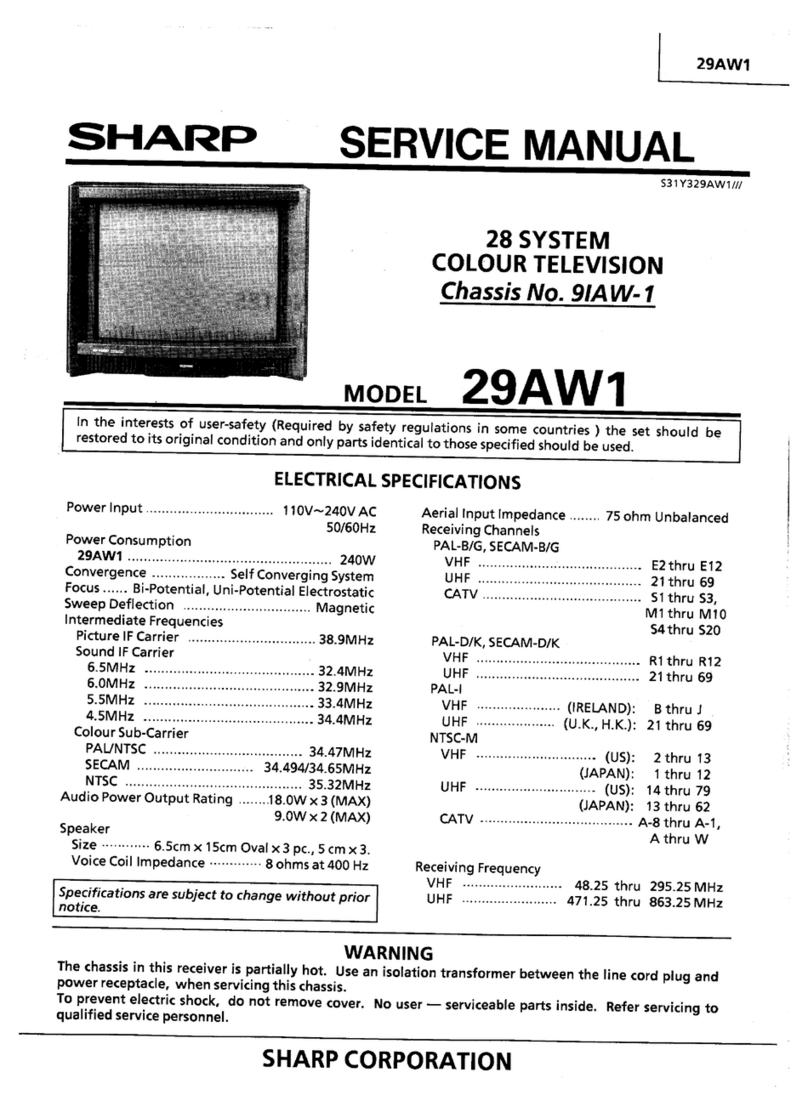 Sharp 29AW1 User manual