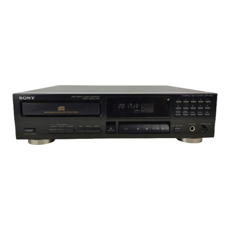 Sony CDP-M201 User manual