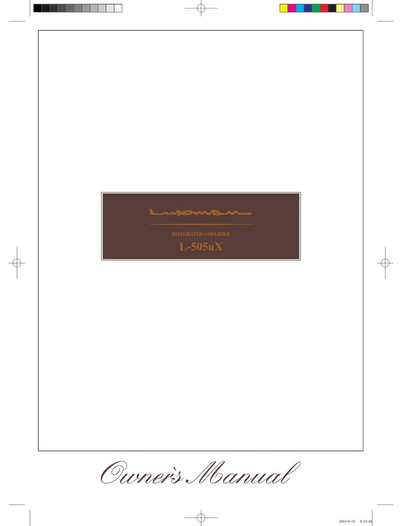 Luxman L-505uX owner's manual