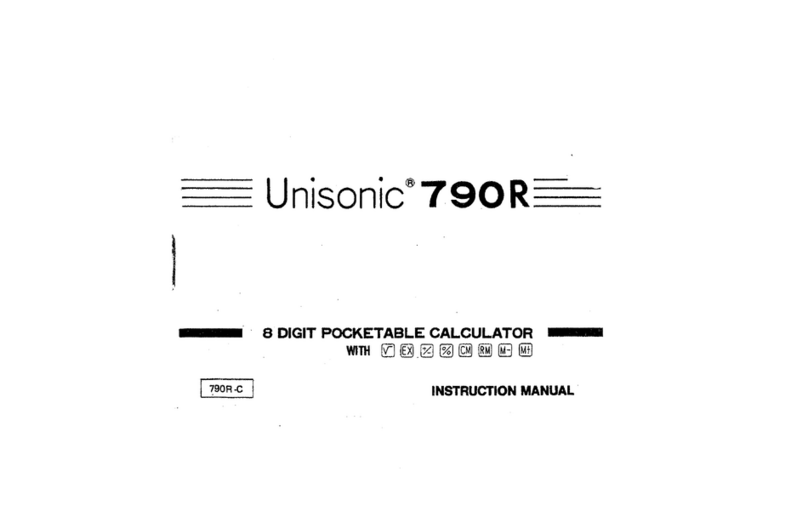 Unisonic 790R instruction manual