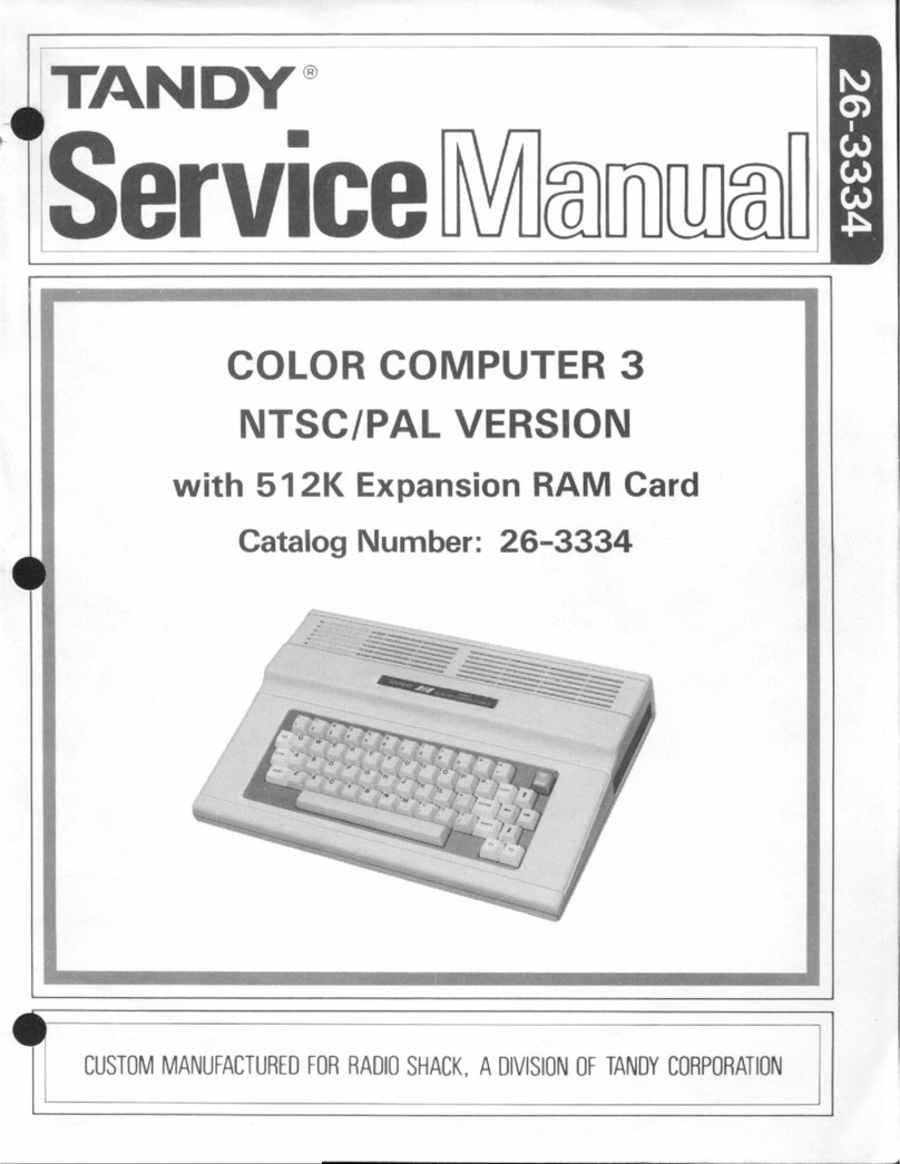 Tandy Color Computer 3 Basic User manual