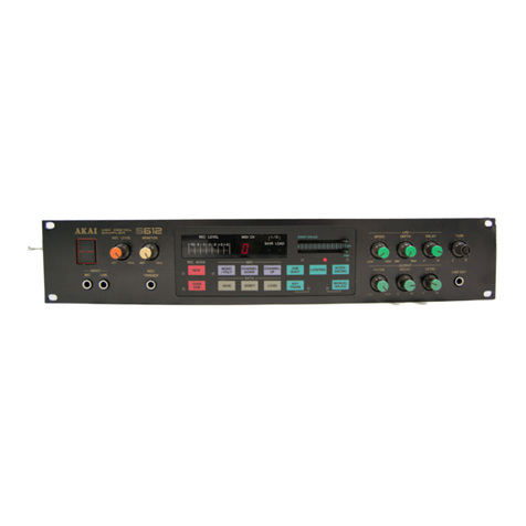 Akai S612 User manual