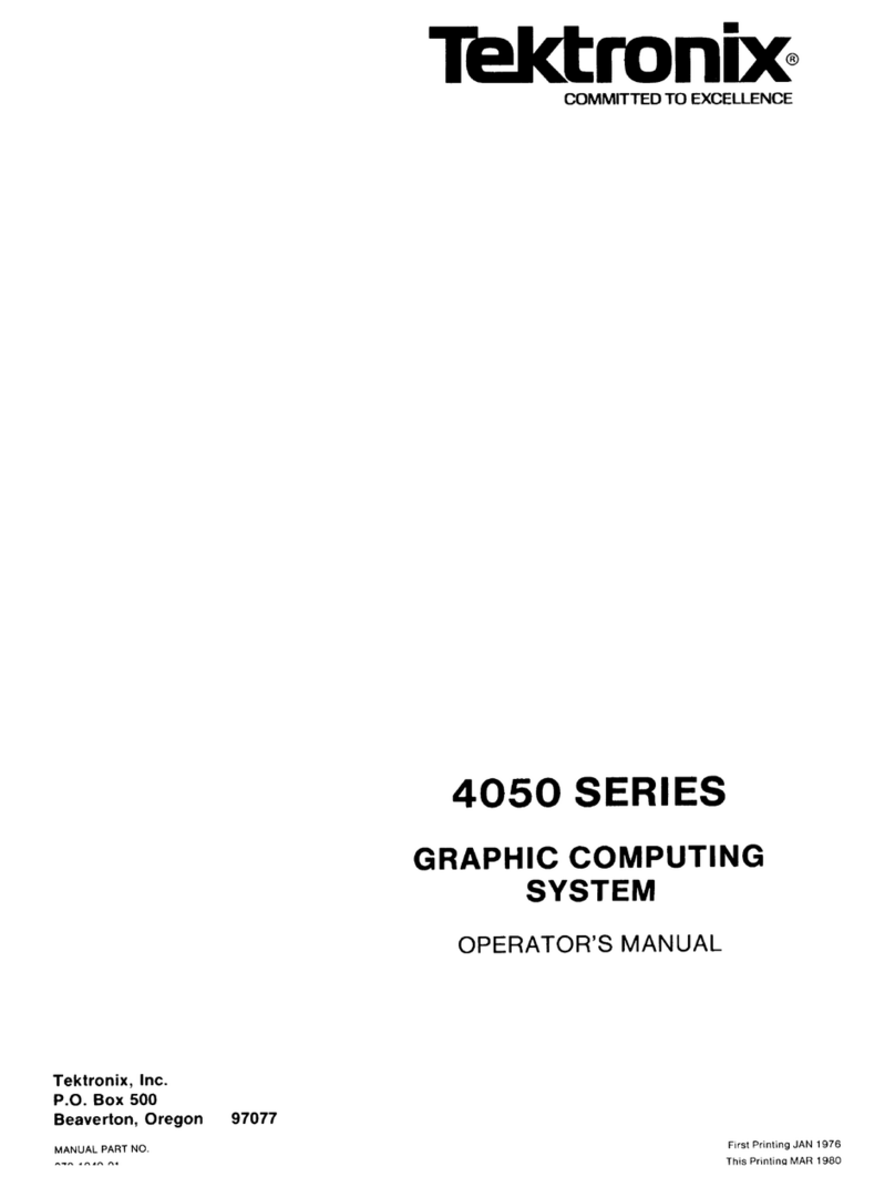 Tektronix 4050 Series User manual