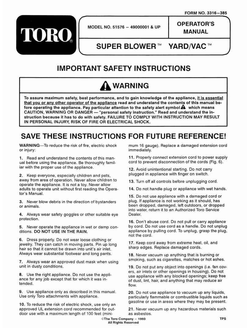 Toro 51576 User manual