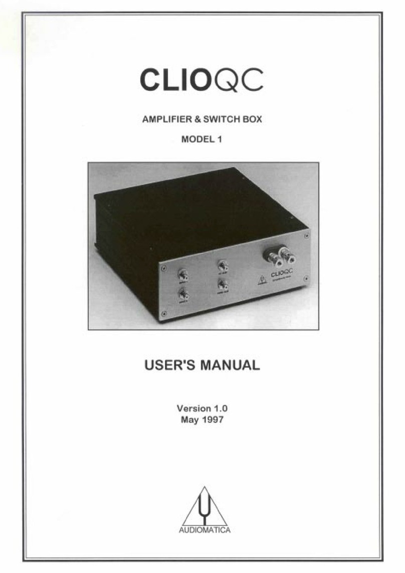 Audiomatica ClioQC 1 user manual