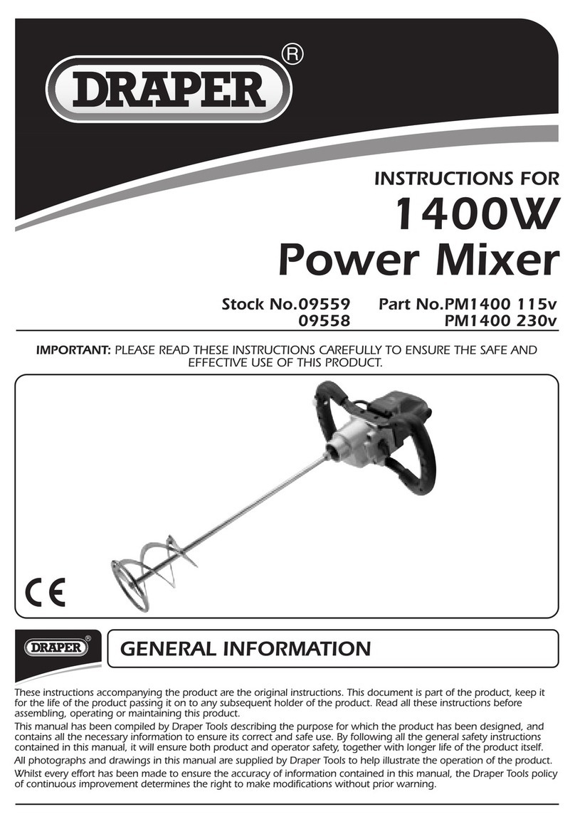 Draper PM1400 instructions