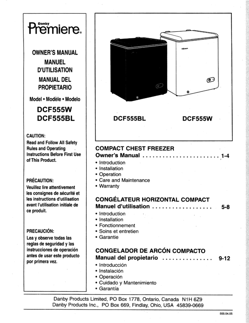 premiere DCF555W owner's manual