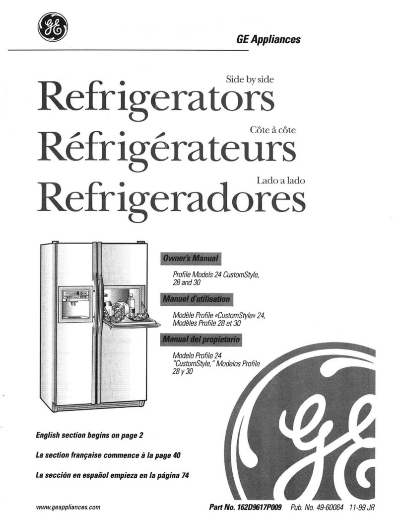GE Profile 24 CustomStyle User manual