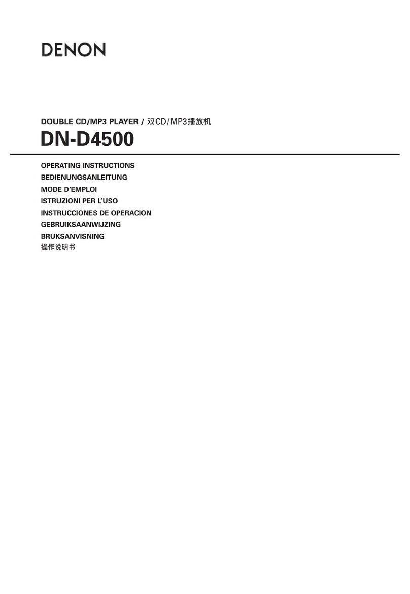 Denon DND4500 - Dual CD Player User manual