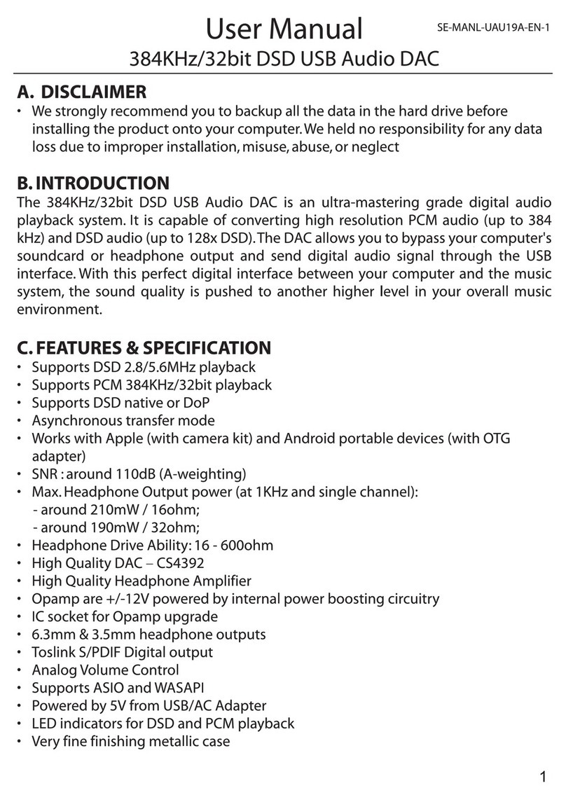 Syba Sonic DSD user manual