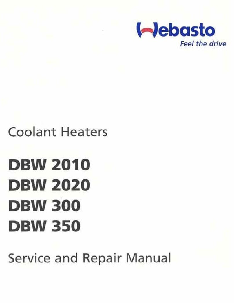 Webasto DBW 2020 Installation and operating manual