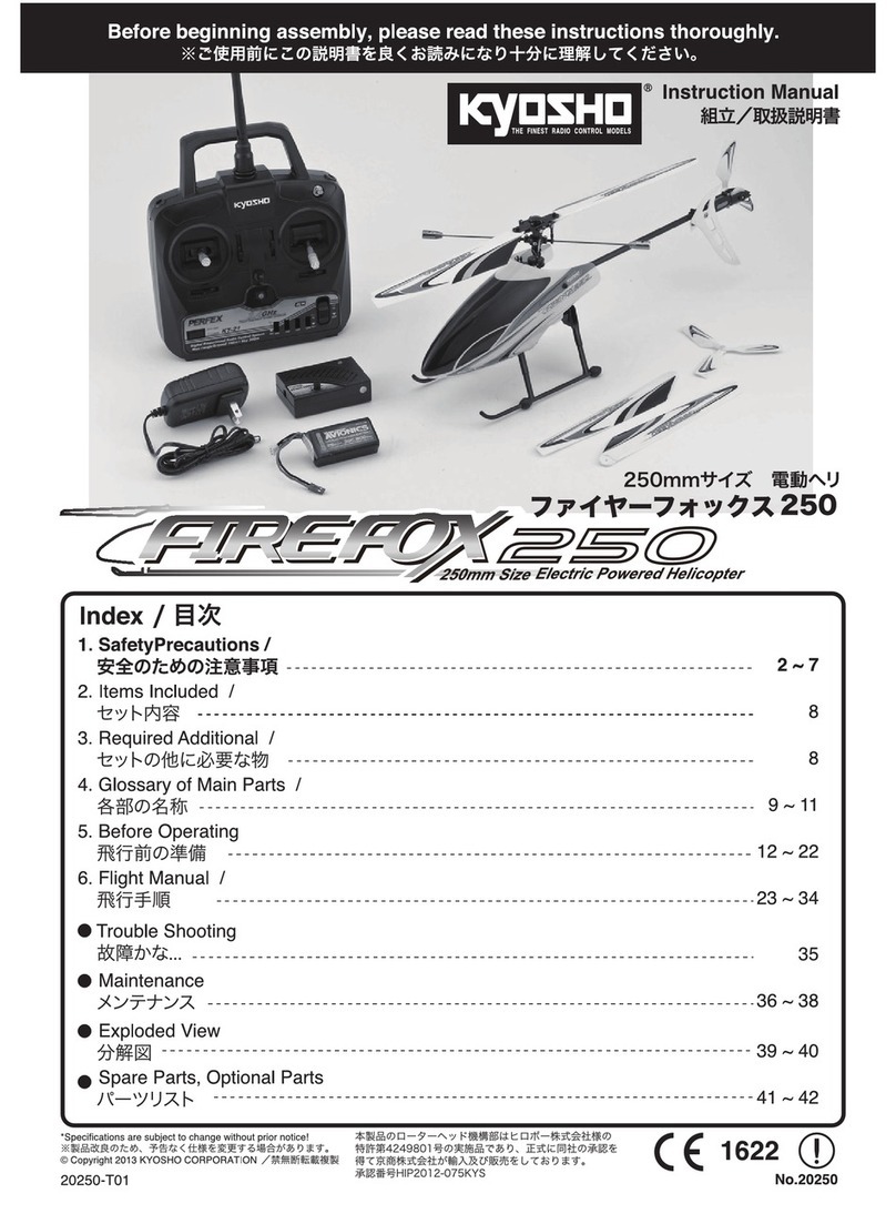 Kyosho Firefox 250 User manual Kyosho Firefox 250 User manual