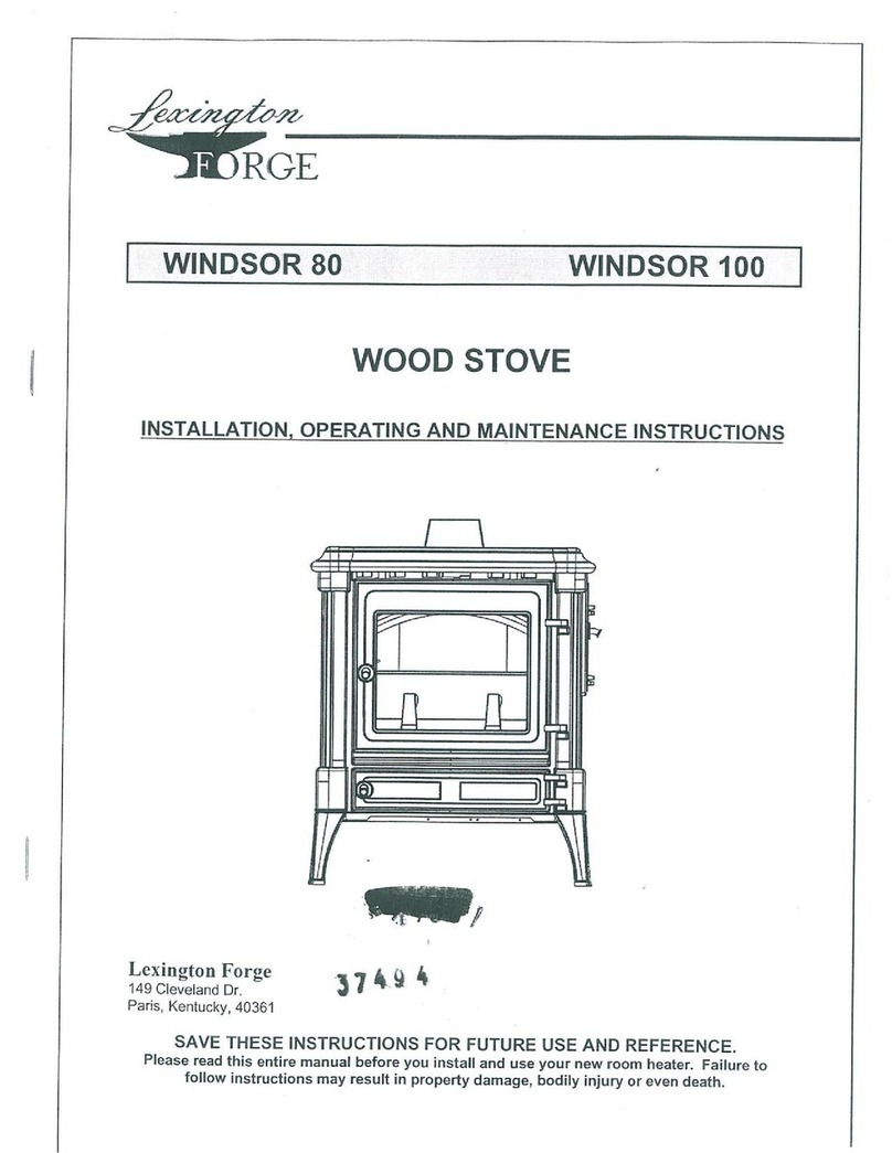 Lexington Forge Windsor 80 Installation, operating and maintenance instructions Lexington Forge Windsor 80 Installation, operating and maintenance instructions