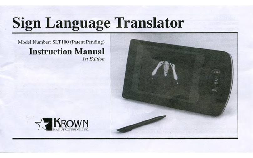 Krown SLT100 instruction manual