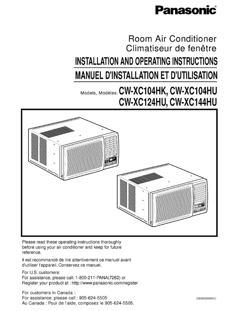 Panasonic CW-XC104HK User manual