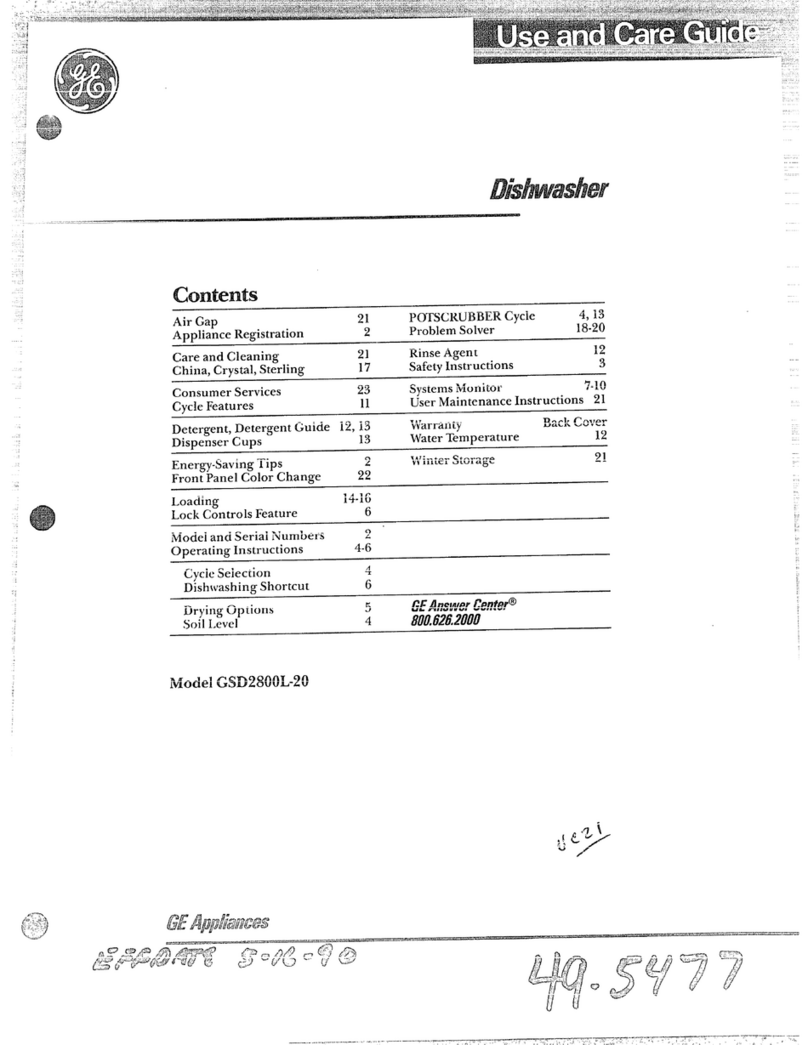 GE GSD2800L-20 User manual