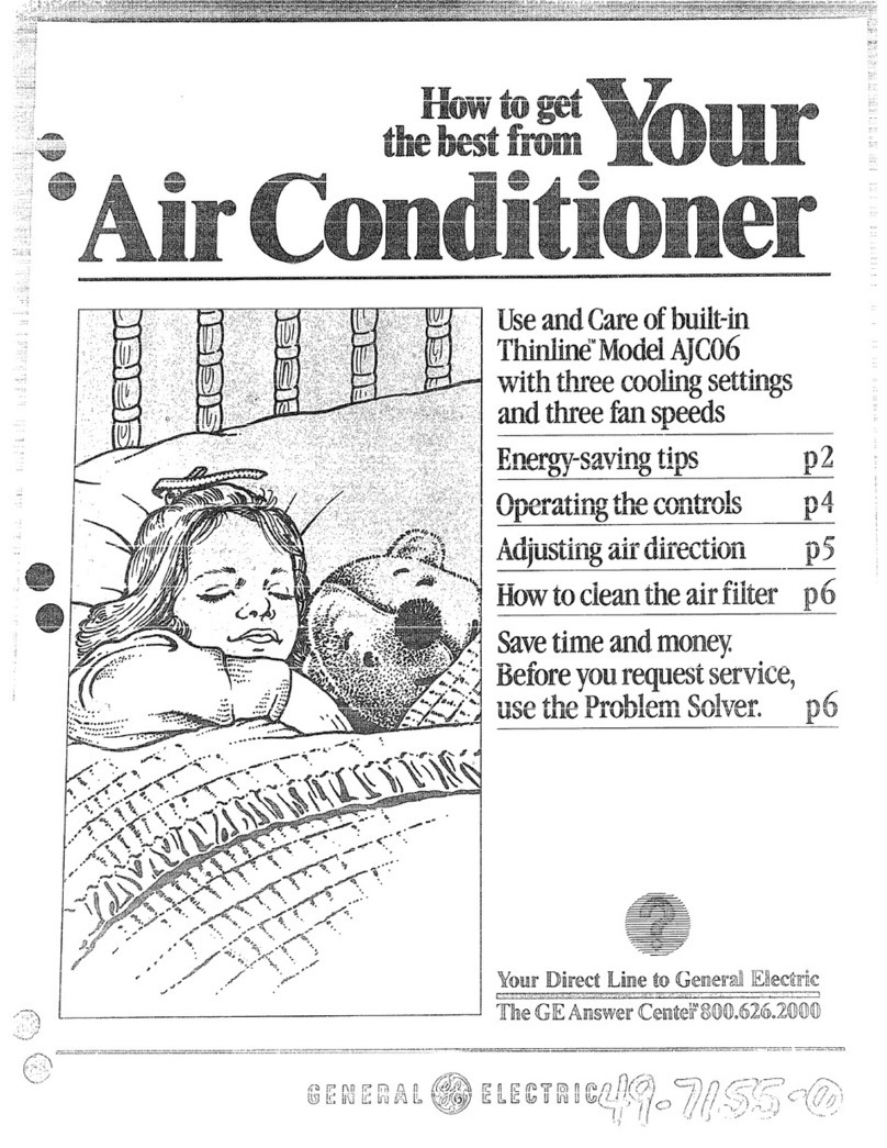 GE Thinline AJC06 Installation instructions GE Thinline AJC06 Installation instructions