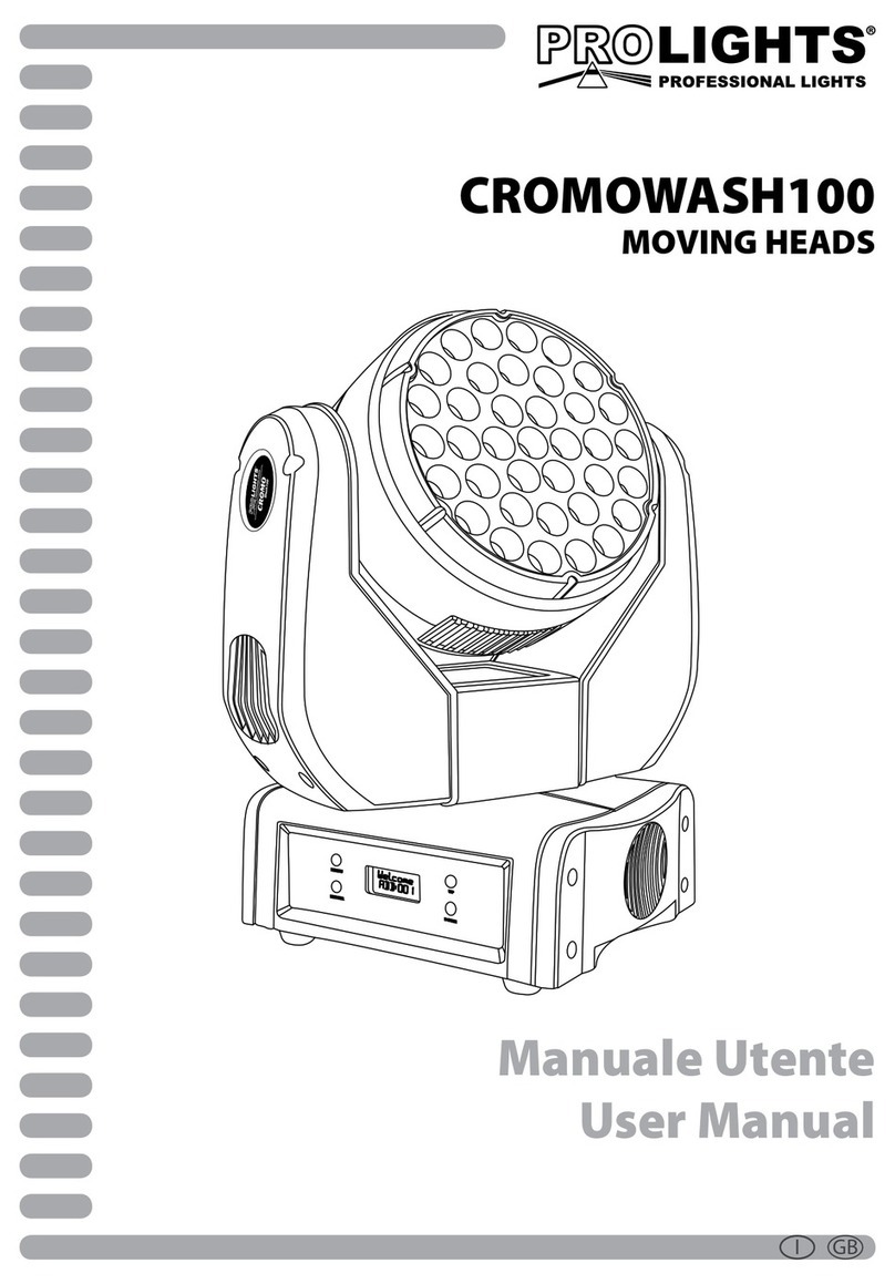 ProLights Cromowash100 User manual
