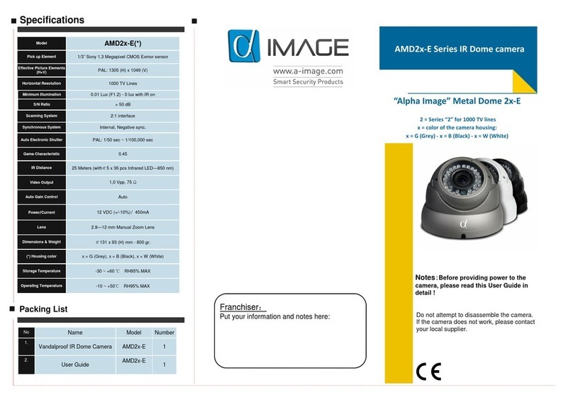 Alpha Image AMD2x-E Series installation manual Alpha Image AMD2x-E Series installation manual