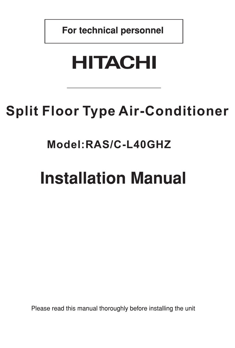 Hitachi RAS/C-L40GHZ User manual