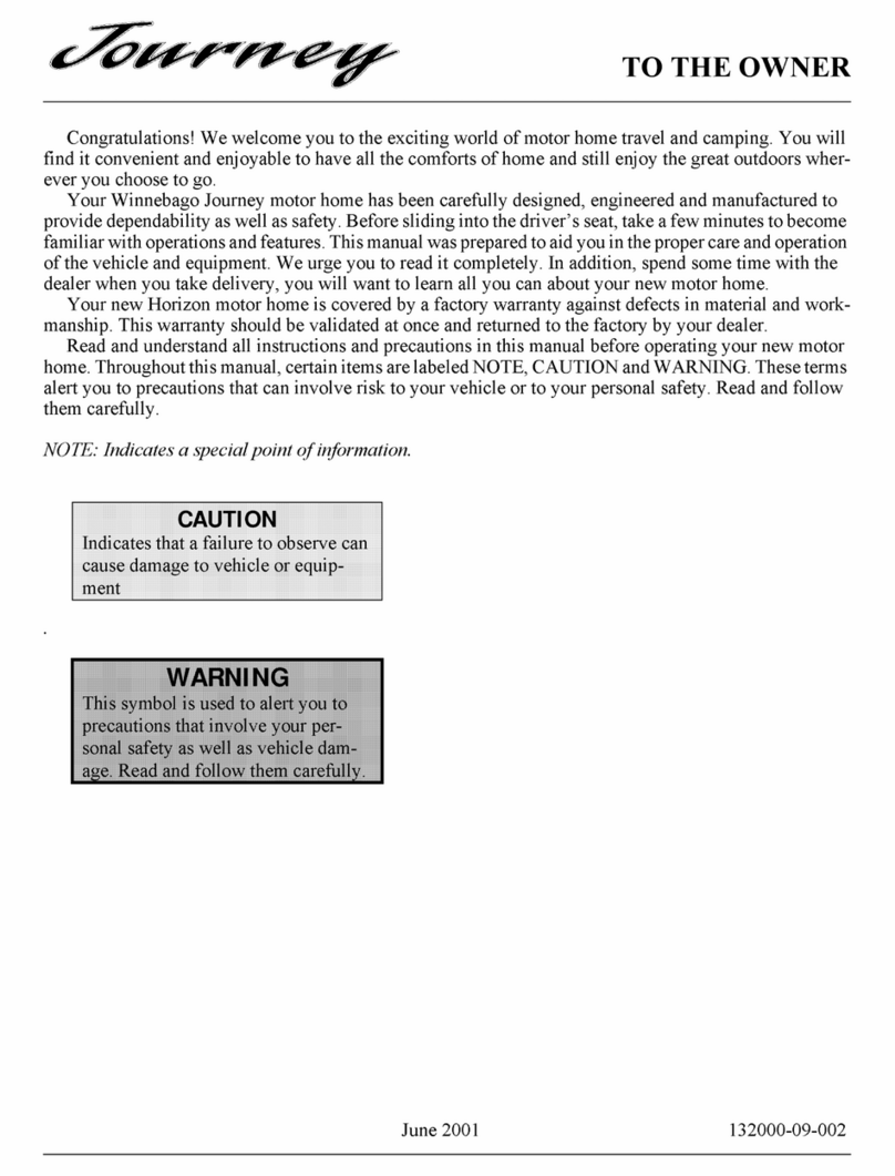 Winnebago 2002 Journey owner's manual