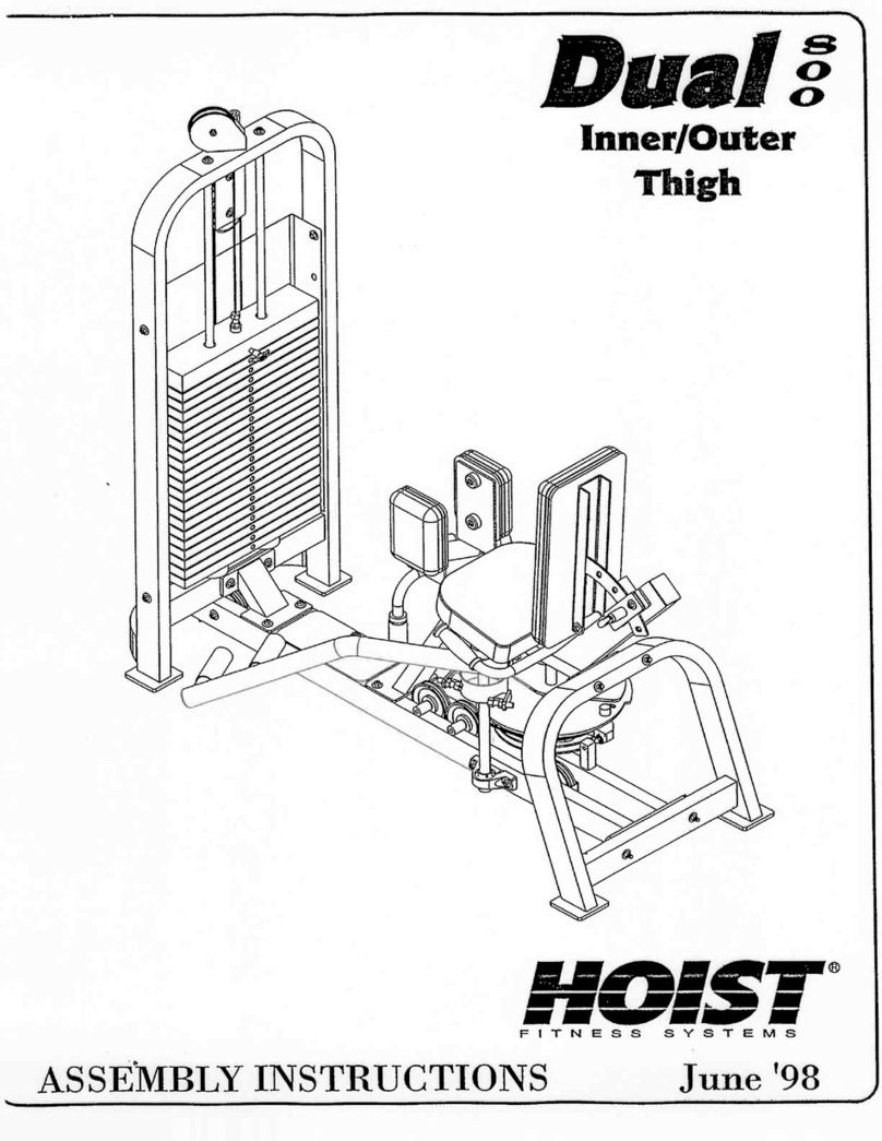 Hoist Fitness Dual 800 Assembly instructions