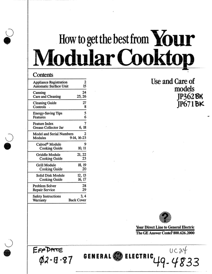 GE JP362BK Installation instructions