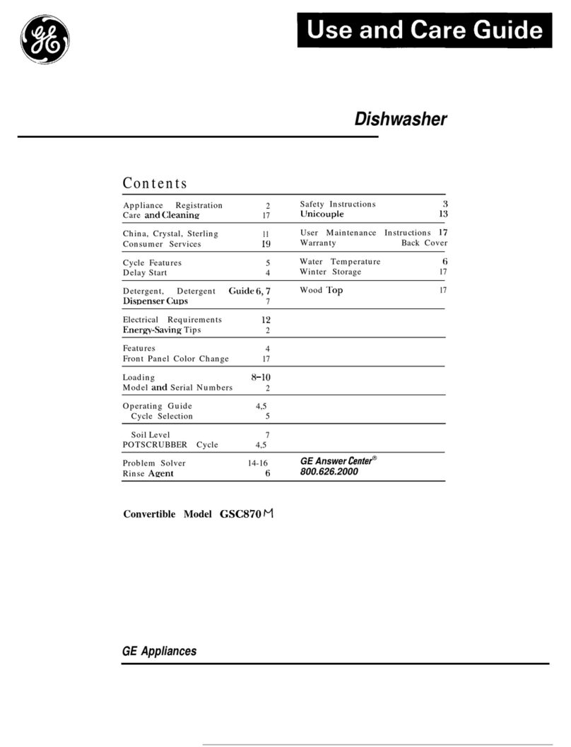 GE GSC870M User manual