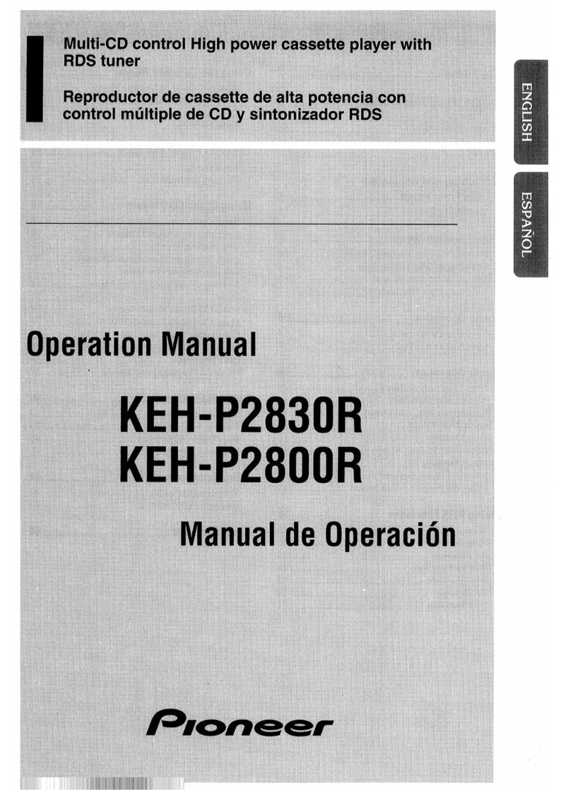Pioneer KEH-P2830R Operation manual