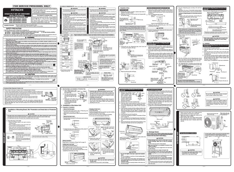 Hitachi RAK-18PSA User manual Hitachi RAK-18PSA User manual