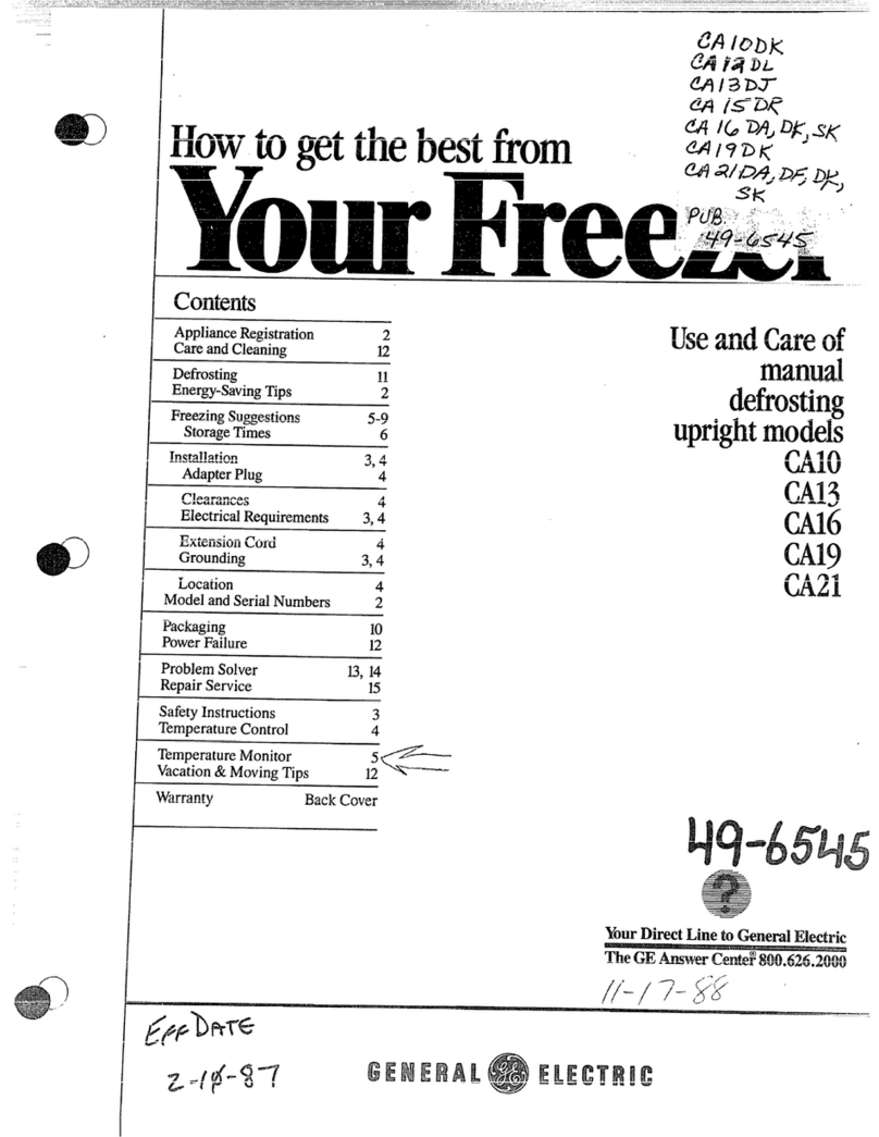 GE CA10 Installation instructions