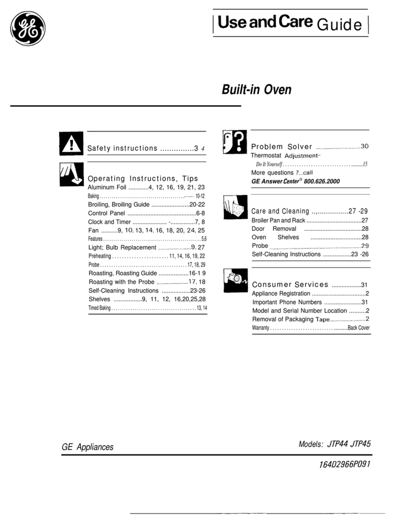 GE JTP44 User manual GE JTP44 User manual