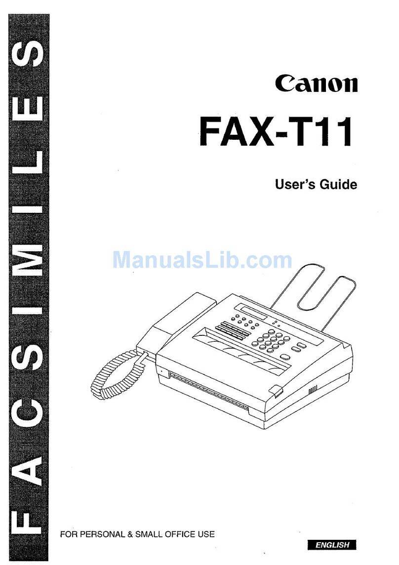 Canon FAX-T11 user guide